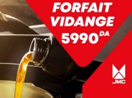 JMC Motors Algérie - forfait vidange